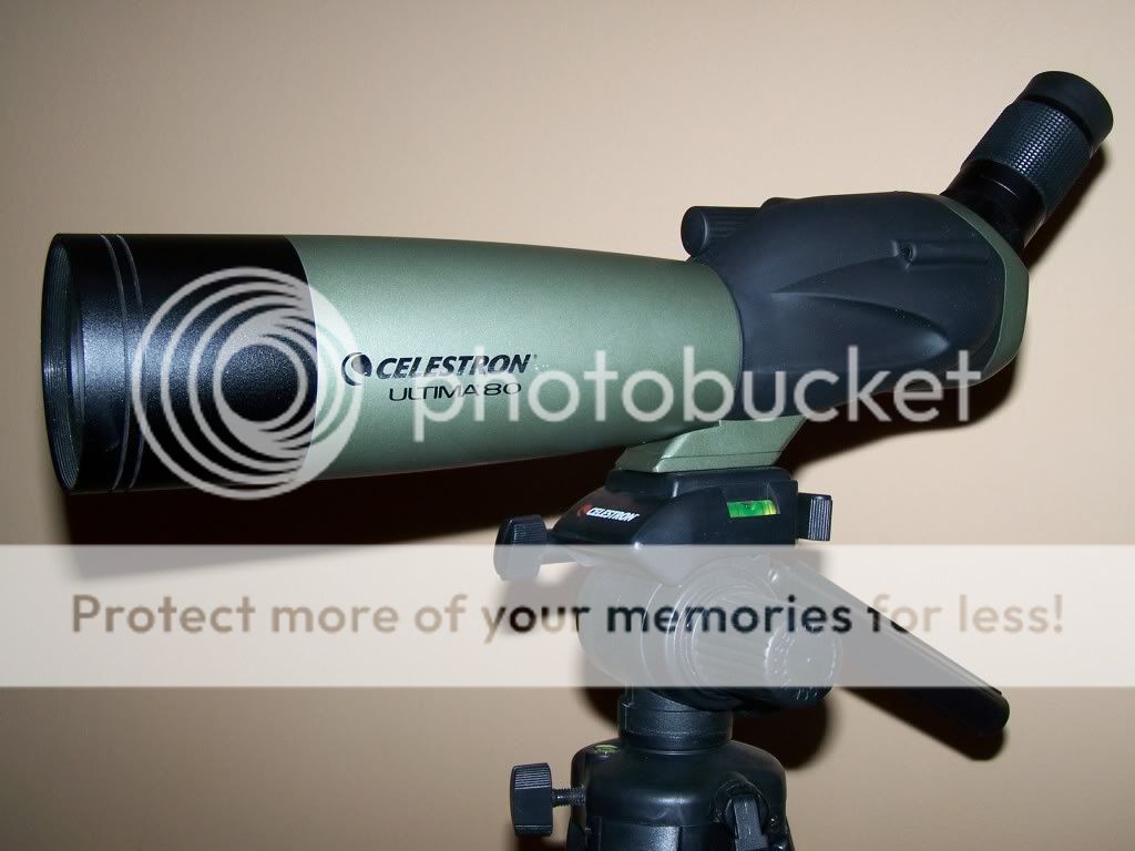 CELESTRON Ultima 80 WATERPROOF SPOTTING SCOPE + *FREE* CELESTRON Tripod