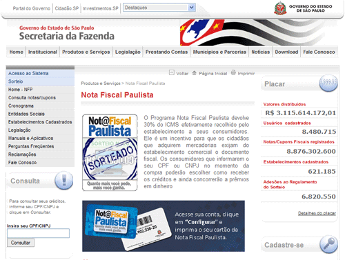 Site Nota Fiscal Paulista Site Nota Fiscal Paulista