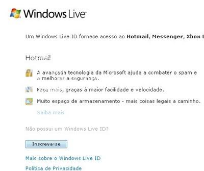 Fazer MSN Fazer MSN
