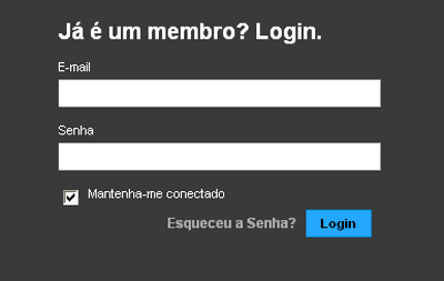 Login do MySpace Login do MySpace