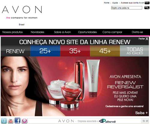 Site da Avon Site da Avon