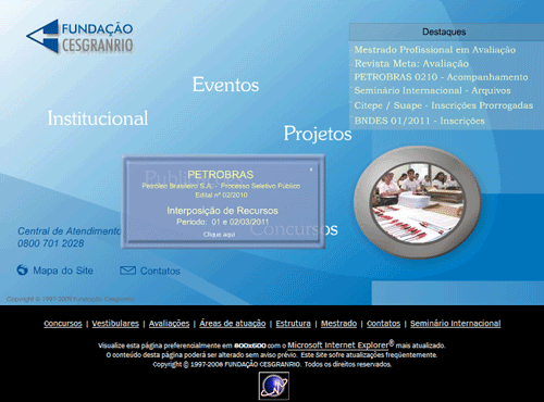 Site da Cesgranrio Site da Cesgranrio