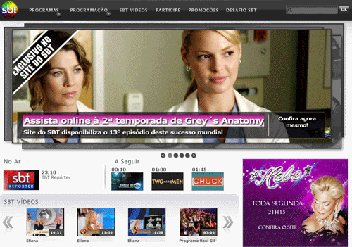 Site do SBT Site do SBT