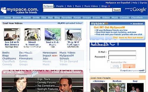 Site do MySpace Site do MySpace