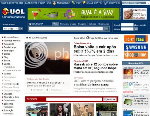 Site do UOL Site do UOL