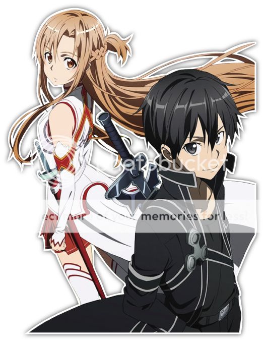 Sword Art Online Asuna Kirito Anime JDM Car Decal Sticker 024 eBay